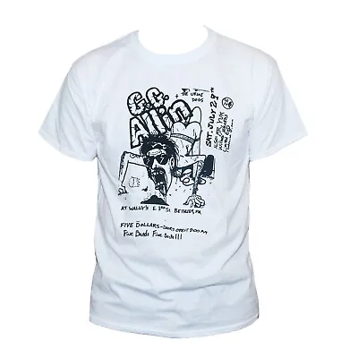 Buy GG Allin Hardcore Punk Rock Unisex Short Sleeve T Shirt Size S-2XL • 13.90£