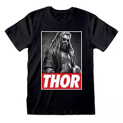 Buy Avengers Endgame - Thor Photo Unisex Black T-Shirt Large - Large - U - K777z • 13.09£