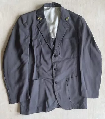 Buy NOS Vtg 1950s 60s British Men’s GPO Linen Blazer Jacket Workwear • 49.99£