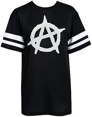 Buy Womens Punk Mesh Net American Football T-Shirt Baggy Slouch Anarchy Anarchist 77 • 24.99£