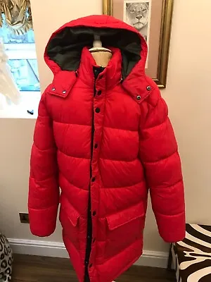 Buy New Mens Rebel Denmark Red Puffa Jacket Size Medium • 29.99£