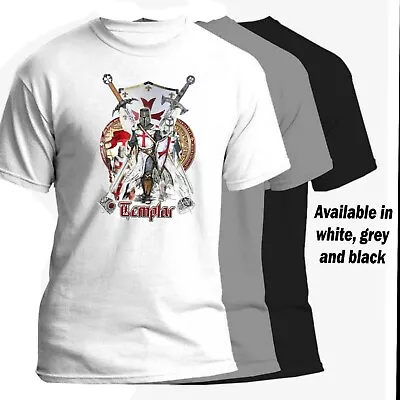 Buy Proud To Be English Templar  St George's Day April 23rd T-Shirt | S-2XL Free P&P • 11.50£