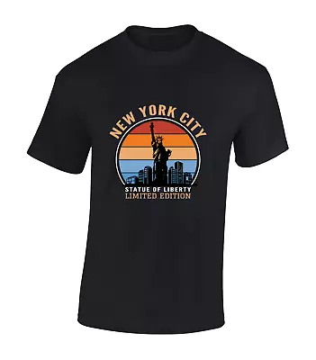 Buy Statue Of Liberty Ny New York Mens T Shirt Funny American Usa Cool Design Top • 7.99£