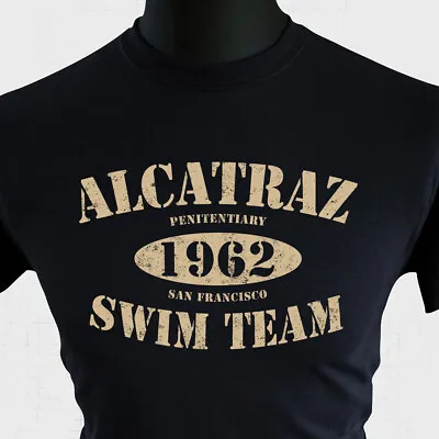 Buy Alcatraz Swim Team T Shirt Funny Gift Joke Prison Rock San Francisco Escape Blck • 13.99£