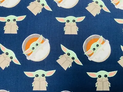 Buy Baby Yoda Fabric Star Wars Mandalorian Fabric Cotton Fabric Craft Cotton Disney  • 8£