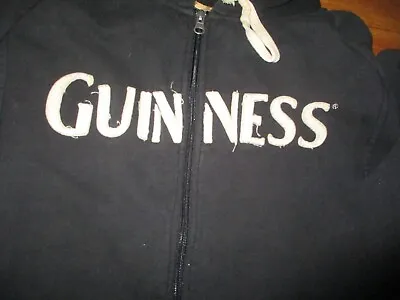 Buy Black GUINNESS STOUT Sewn Logo Hoodie Pullover Sweatshirt XL Ireland Beer • 34.20£