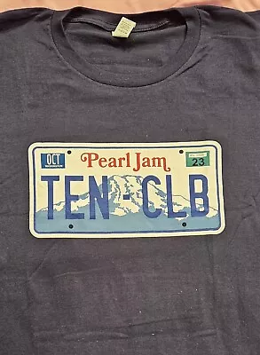 Buy Pearl Jam Ten Club License Plate T-Shirt 2023 Size XL Eddie Vedder NEW • 28.90£