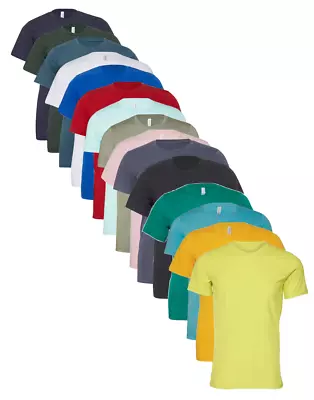 Buy Bella Canvas Unisex Crew Neck Short Sleeve Cotton Tee T-Shirt - 40 Colour • 10.25£