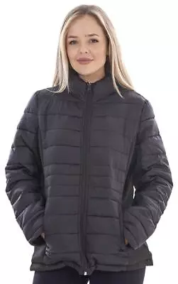 Buy Ladies Quilted Padded Lined Puffer Winter Jacket • 12.99£