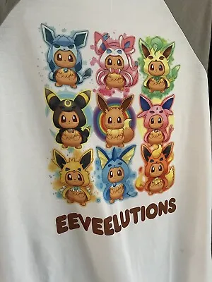 Buy Pokemon Evolution Eevee Custom T-shirt • 9.99£