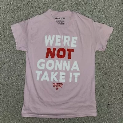 Buy Men's S Twisted Sister 2022 Pink  We're Not Gonna Take It  Cotton T-Shirt • 9.46£