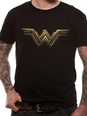 Buy DC Originals Official Wonder Woman Movie Logo Unisex Black T-Shirt Mens Womens M • 11.95£