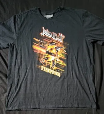 Buy Judas Priest Fire Power 2018 Tour Shirt Original Official Concert Merch 2XL • 24.02£