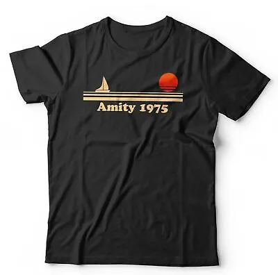 Buy Amity 1975 Tshirt Unisex - Jaws, Shark, Retro, Vintage • 15.99£