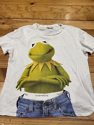 Buy Zara X Disney Muppets Kermit The Frog T Shirt Size Small  - RARE • 15.49£