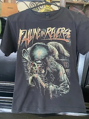 Buy Falling In Reverse: Black T-Shirt (Pirate Skeleton):  Small • 9.46£