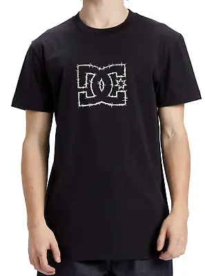 Buy Dc Shoes Mens T Shirt.new Zig Zag Black Cotton Short Sleeved Top T Shirt Tee S24 • 26.99£