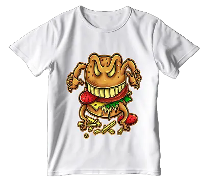 Buy Curse Of The Burger T-shirt Casual Design Printed T-shirt Tee Mens Womens Top • 13.49£