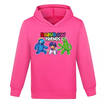 Buy Rainbow Friends Hoodies Boys Girls Autumn Hooded Sweatshirt Long Sleeve Tops New • 7.79£