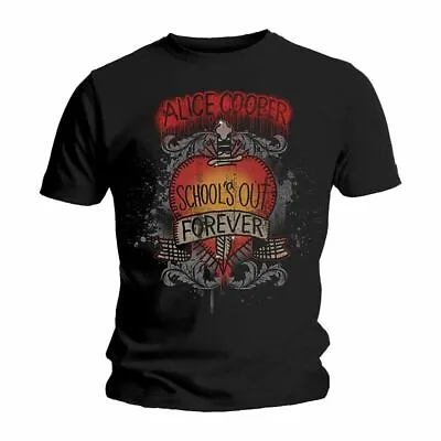 Buy Alice Cooper School's Out Dagger Distressed Black T-Shirt • 10£
