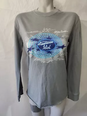 Buy American Idol 2007 Kellogg's Gray Long Sleeve Top T Shirt Adult Size M • 9.65£