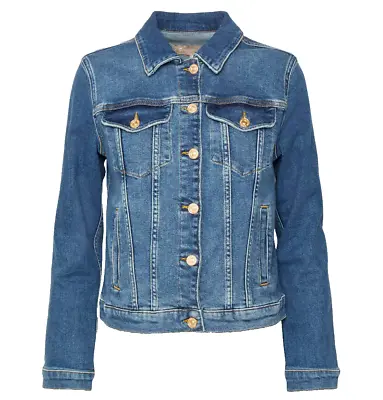 Buy Authentic 7 For All Mankind MODERN TRUCKER Denim Jacket Female Size S BNWT • 165£