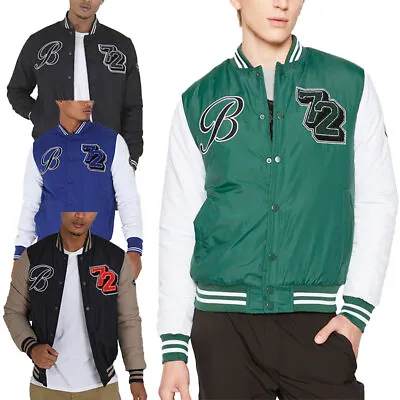 Buy BRAVE SOUL Mens Baseball Jacket Casual Sports Coat College Varsity Jacket S-XL • 26.99£