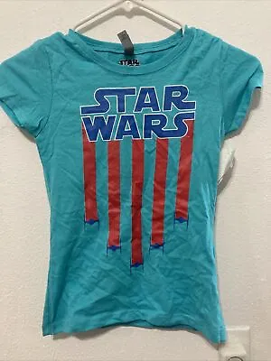 Buy NL Next Level Apparel Star Wars Girls Tee Shirt, Blue, M (7/8) • 7.89£