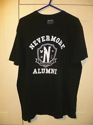 Buy Wednesday (addams Family) - 2023 Original  Nevermore Alumni  Black T-shirt (xl) • 7.99£