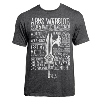 Buy World Of Warcraft / RPG Inspired ARMS WARRIOR T-shirt - Unisex / Mens • 19.99£