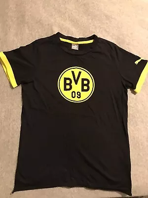 Buy Puma Yellow Brorussia Dortmund Short Sleeve T Shirt Age 11-12 Black Yellow 09 • 9.99£