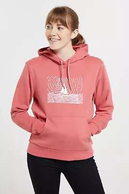 Buy Mountain Warehouse Women's Sail Boat Printed Hoodie Ladies Pull On Sweatshirt • 15£