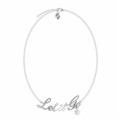 Buy Disney Frozen Girls 3+ Necklace Let It Go Adjustable Chain In Silver Jewellery • 5.99£