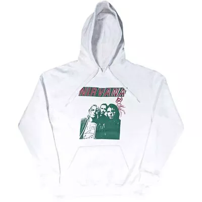 Buy Nirvana 'Flipper' White Pullover Hoodie - NEW OFFICIAL • 29.99£