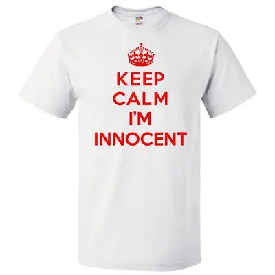 Buy Keep Calm I'm Innocent T Shirt Funny Tee • 19.80£