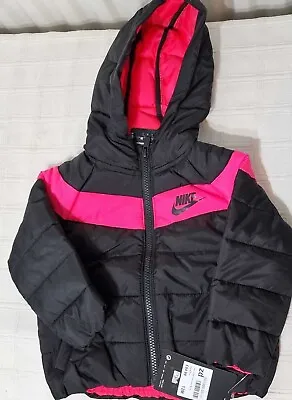 Buy Nike Infant Baby Girls Filled Chevron Winter Puffer Jacket Age 12-18-24 Months • 24.99£