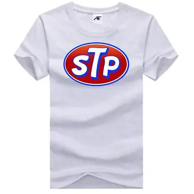 Buy Boys STP Motor Oil Logo Printed T-Shirts Adults Tee Shirts Short Sleeves Wear • 9.98£