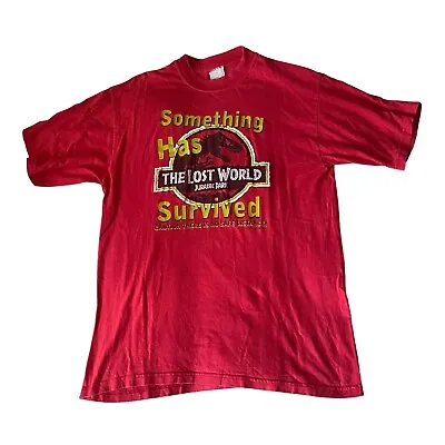 Buy Jurassic Park 1997 T-Shirt Size S Film Promo Something Has Survived Lost World • 54.95£