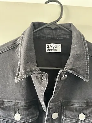 Buy SASS Women’s Dark Grey Denim Jacket - W14 - BNWOT • 37.95£