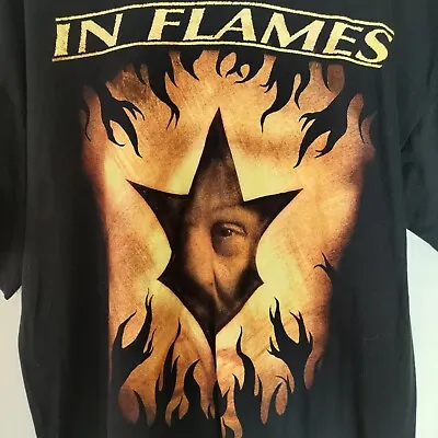 Buy Vintage In Flames Band Metal T-shirt -  XL • 35£
