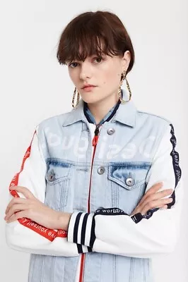 Buy Desigual Women's Jean And Sporty Patch Jacket, Size S. • 42£