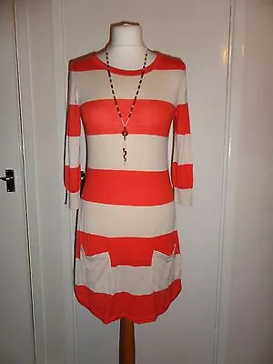 Buy RRP £40 NEW Warehouse Stripe Hem Jumper Dress Xmas New Year Party Size UK 6-8 • 16.50£