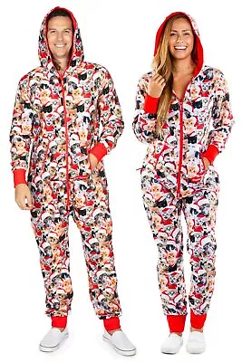 Buy Tipsy Elves Crazy Cat Person Meowy Ugly Christmas Sweater Jumpsuit For Women • 6.62£