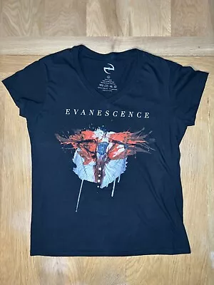 Buy Evanescence T Shirt 2018 Women’s Medium Beautiful Rare Synthesis Graphic • 17.99£