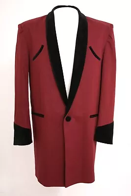 Buy Teddy Boy Drape Jacket. Chest 40. Wine Red. Velvet Roll Collar . Rock'n'roll. • 225£