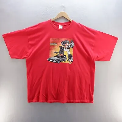 Buy Back To The Future T Shirt 3XL Red Time Traveller Marty McPrime Transformers Men • 8.74£