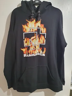 Buy Rammstein-hoodie-flaming Logo-front And Back • 14.99£