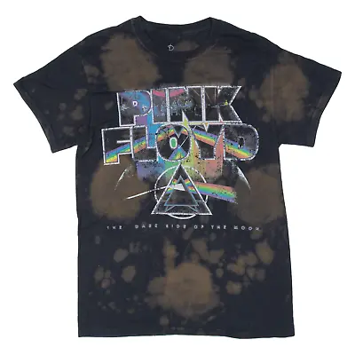 Buy PINK FLOYD The Dark Side Of The Moon Tie Dye Mens Band T-Shirt Brown S • 8.99£