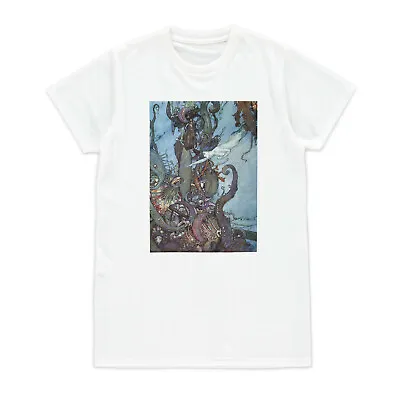 Buy Mermaid Art T Shirt Edmund Dulac Aesthetic Pastel Goth Womens Mens Printed Tee • 14.99£