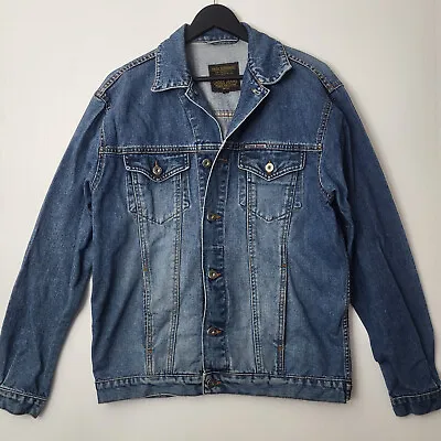 Buy Vintage Cross Jeans Denim Jacket Y2K Unisex Large Blue Button Pockets Western • 11.95£
